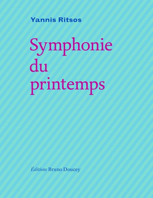 Couverture ebook de Symphonie du printemps, de Yannis RITSOS