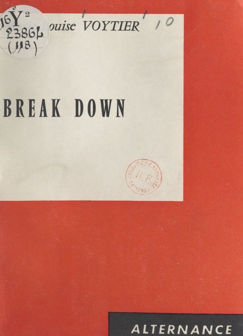 ebook cover of Break down, by Marie-Louise Voytier