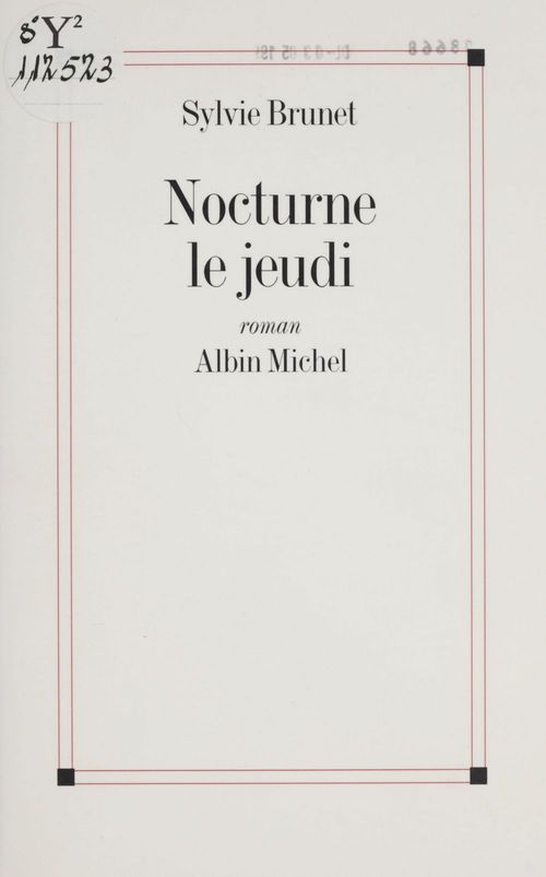 Couverture ebook de Nocturne le jeudi, de Sylvie Brunet