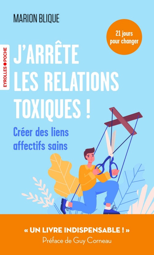 Couverture ebook de J'arrête les relations toxiques !, de Marion Blique