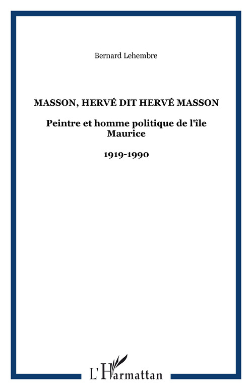 ebook cover of Masson, Hervé dit Hervé Masson, by Bernard Lehembre