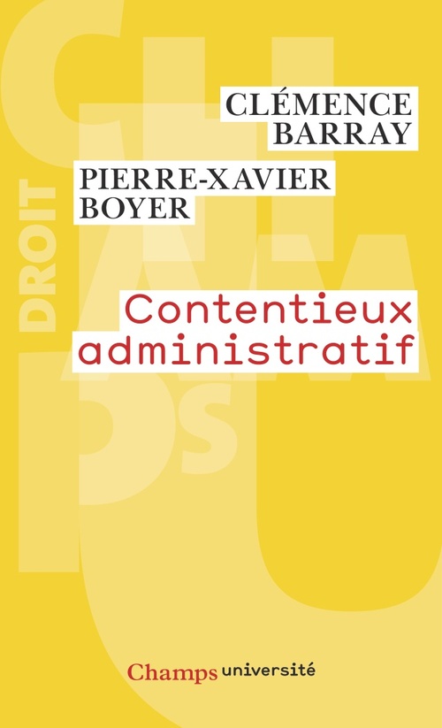 ebook cover of Contentieux administratif, by Clémence Barray, Pierre-Xavier Boyer