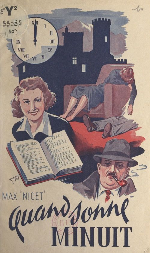 Couverture ebook de Quand sonne minuit..., de Max Nicet