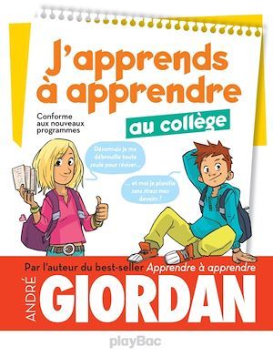 Couverture ebook de J'apprends à apprendre - au collège, de Collectif