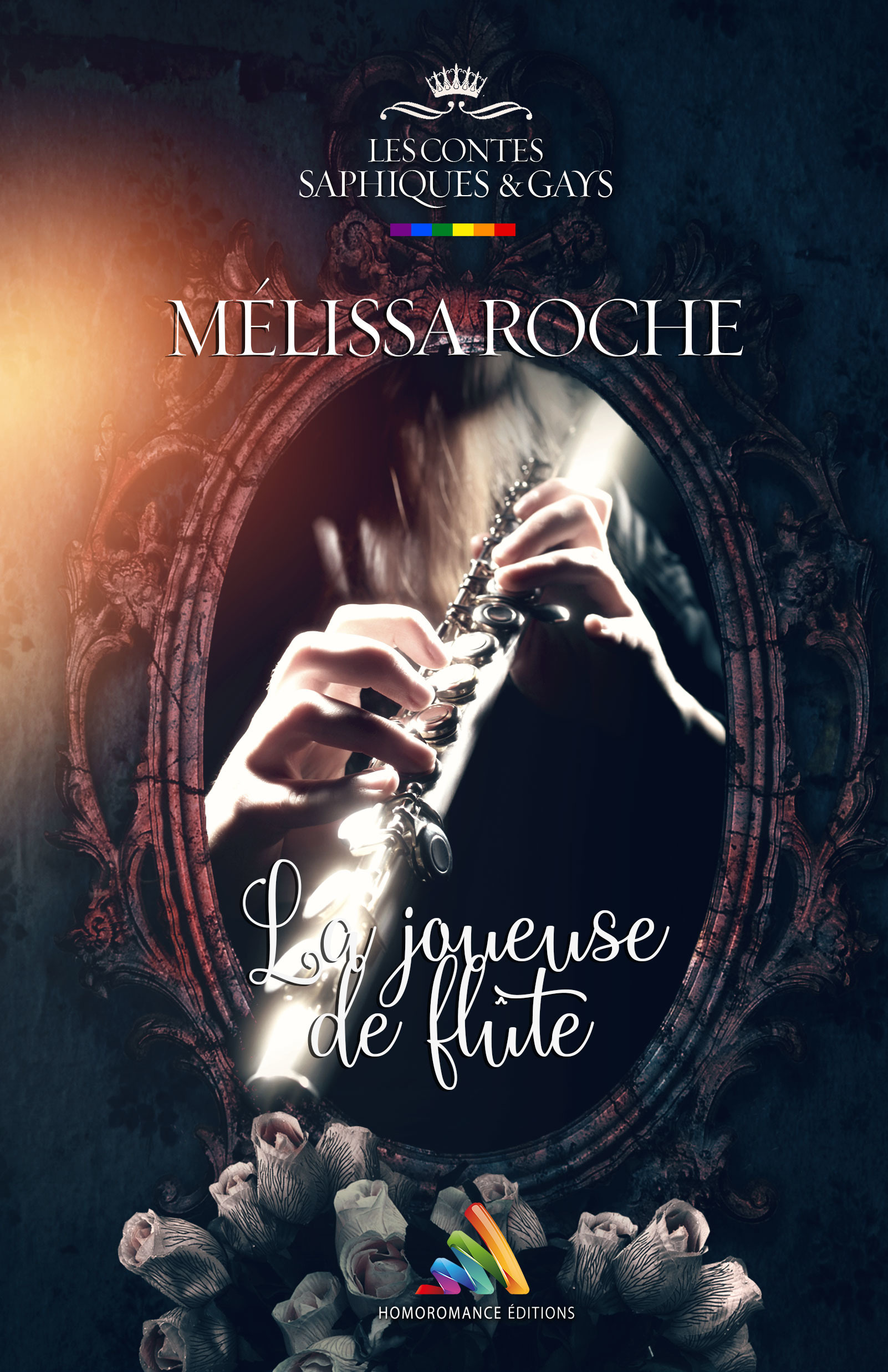 Couverture ebook de La joueuse de flûte | Roman lesbien, livre lesbien, de Melissa Roche
