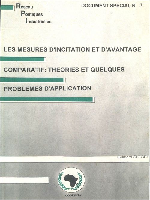 ebook cover of Les mesures d'incitation et d'avantage comparatif : théories et quelques problèmes d'application, by Eckhard Siggel