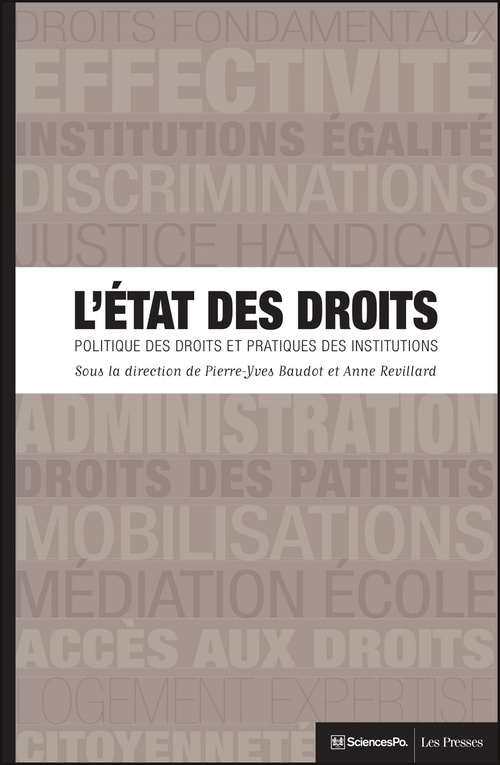 Couverture ebook de L'Etat des droits, de Pierre-Yves Baudot, Anne Revillard