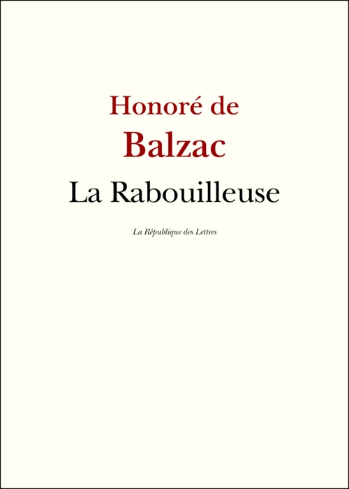 ebook cover of La Rabouilleuse, by Honoré de Balzac