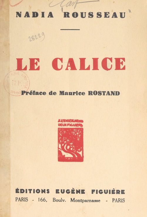 Couverture ebook de Le calice, de Nadia Rousseau
