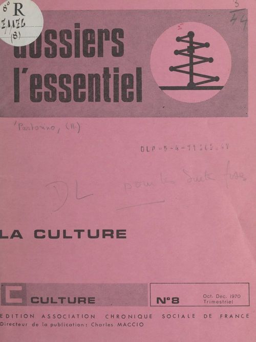 ebook cover of La culture, by Charles Maccio, Henri Pastorino, Victor Haad