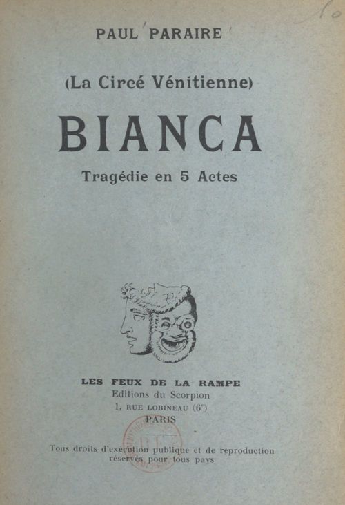 ebook cover of Bianca (La Circé vénitienne), by Paul Paraire