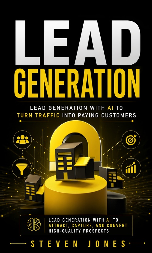 ebook cover of Lead Generation: Lead Generation With AI to Turn Traffic Into Paying Customers, by Steven Jones