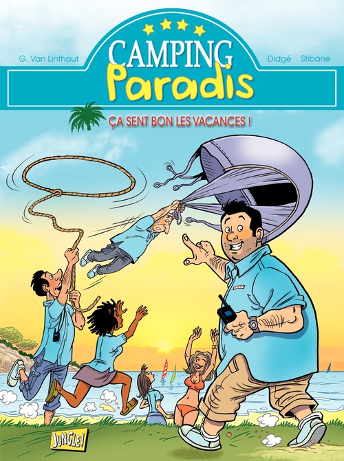 Couverture ebook de Camping Paradis - Tome 1 - ça sent bon les vacances, de Didge/Stibane