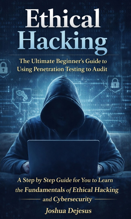 Couverture ebook de Ethical Hacking: The Ultimate Beginner´s Guide to Using Penetration Testing to Audit, de Joshua Dejesus