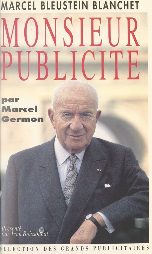 Couverture ebook de Marcel Bleustein Blanchet, de Marcel Germon