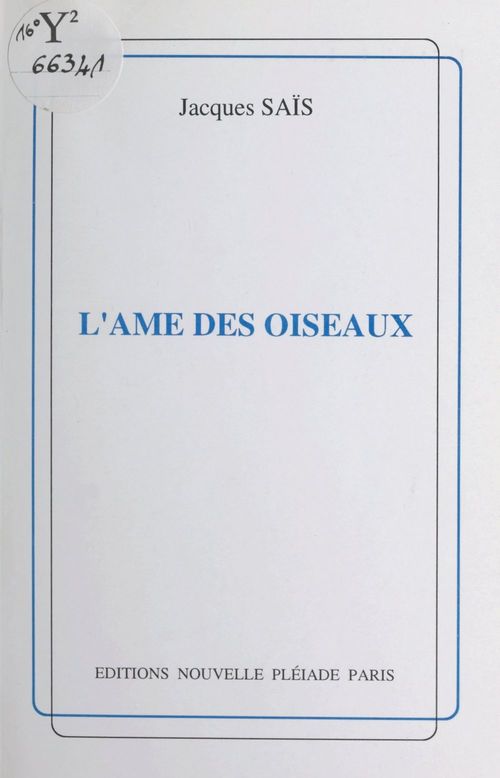 ebook cover of L'âme des oiseaux, by Jacques Sais