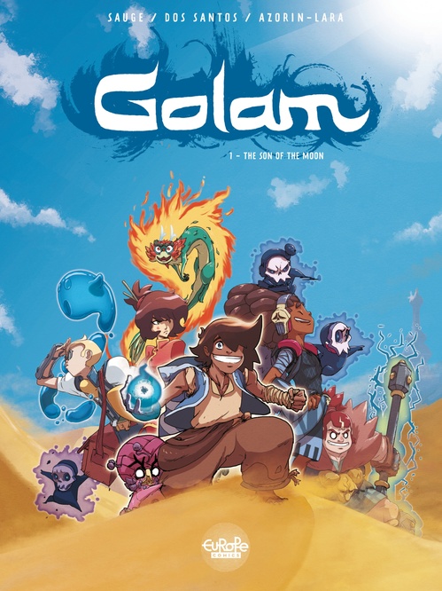 Couverture ebook de Golam - Volume 1 - The Son of the Moon, de Josselin Azorin-lara, Sylvain Dos Santos