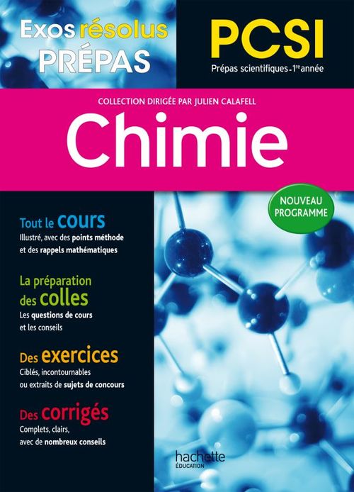 Couverture ebook de Exos Résolus - Prépas Chimie PCSI, de Collectif