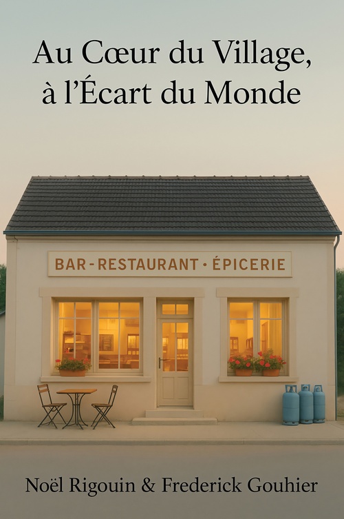 Couverture ebook de Au coeur du village, à l´écart du monde, de Noel Rigouin, Frederick Gouhier