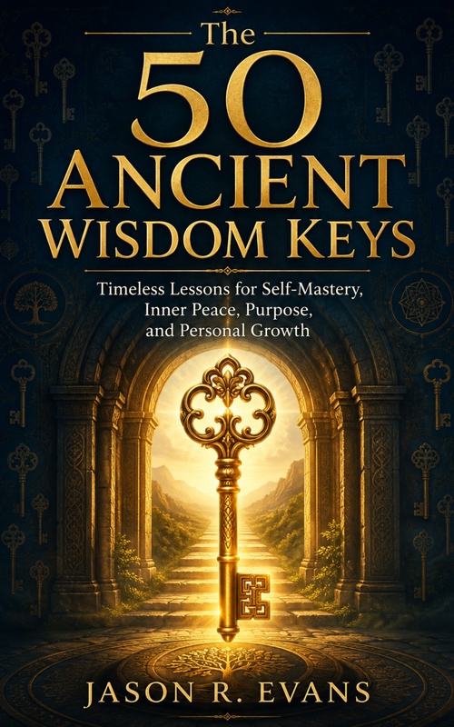Couverture ebook de The 50 Ancient Wisdom Keys, de Jason R. Evans