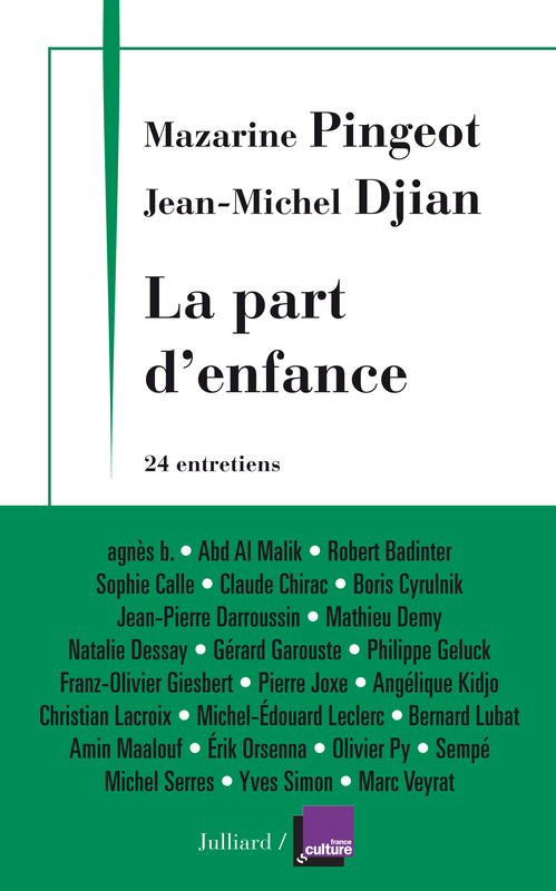 ebook cover of La part d'enfance, by Jean-Michel Djian, Mazarine Pingeot