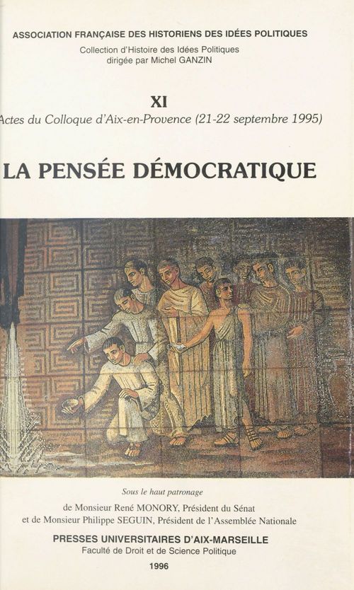 Couverture ebook de La Pensée démocratique, de Association Francaise Des Historiens Des