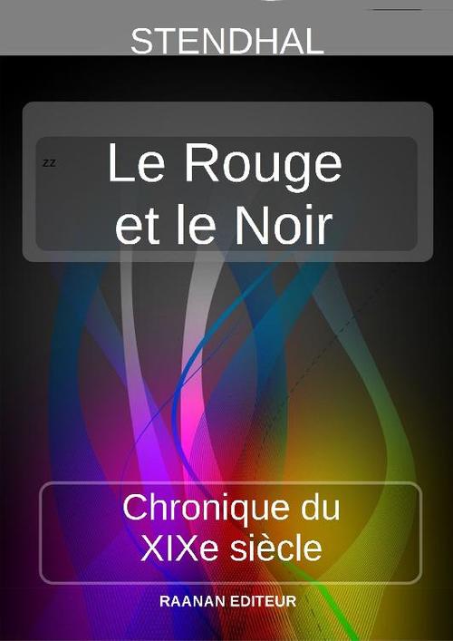 Couverture ebook de Le Rouge et le Noir, de Stendhal