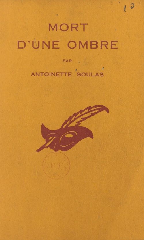Couverture ebook de Mort d'une ombre, de Antoinette Soulas