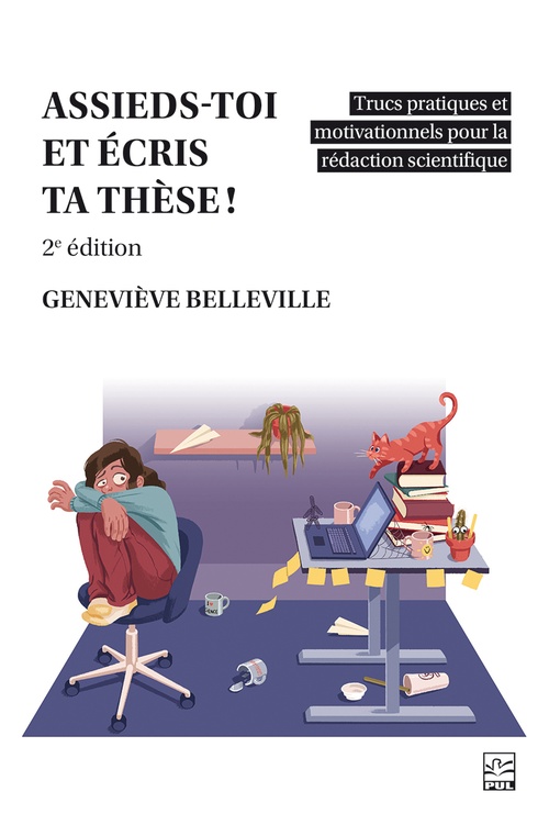 Couverture ebook de Assieds-toi et écris ta thèse!, de Geneviève Belleville