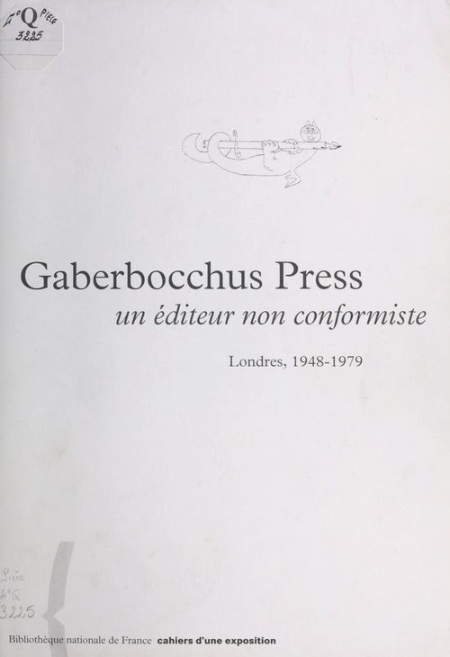 Couverture ebook de Gaberbocchus Press : Un éditeur non conformiste (Londres, 1948-1979), de Antoine Coron