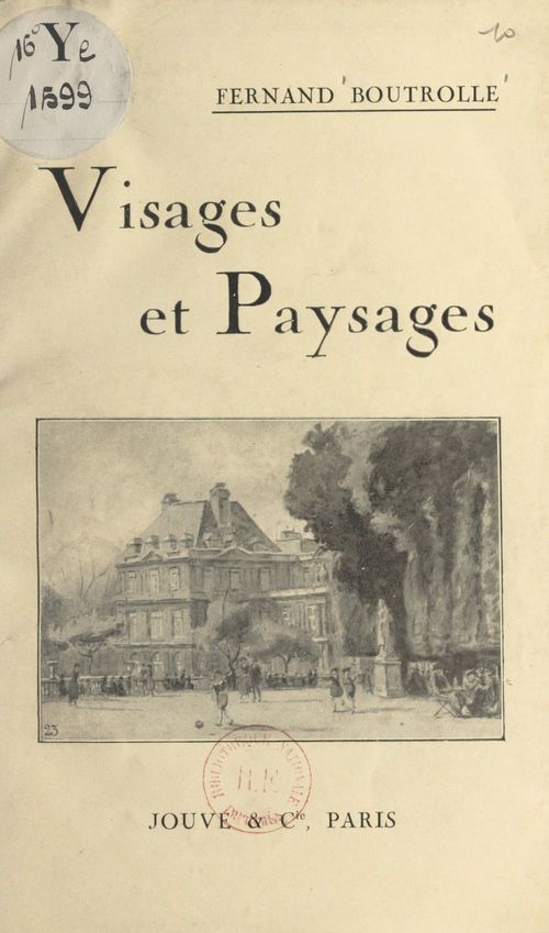 Couverture ebook de Visages et paysages, de Fernand Boutrolle