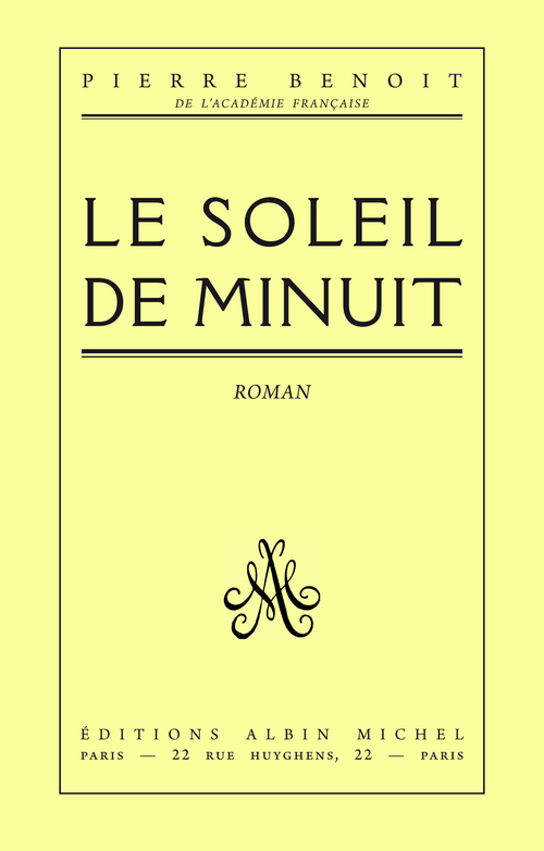 ebook cover of Le Soleil de minuit, by Pierre Benoit