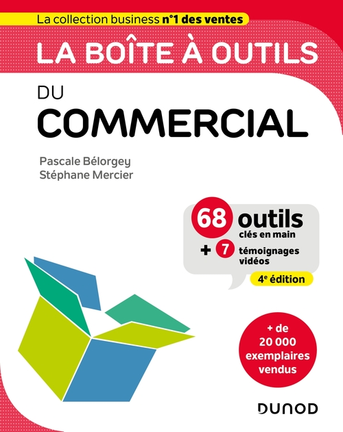Couverture ebook de La boîte à outils du Commercial - 4e éd., de Pascale Bélorgey, Stéphane Mercier