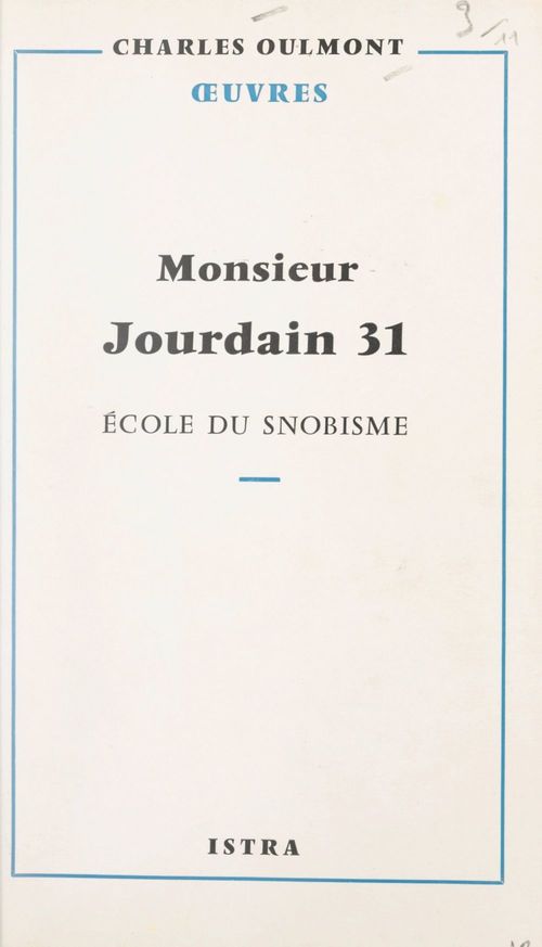 Couverture ebook de Monsieur Jourdain 31, de Charles Oulmont