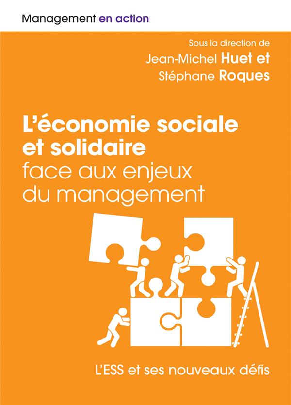 Couverture ebook de L'économie sociale et solidaire face aux enjeux du management, de Huet, Roques