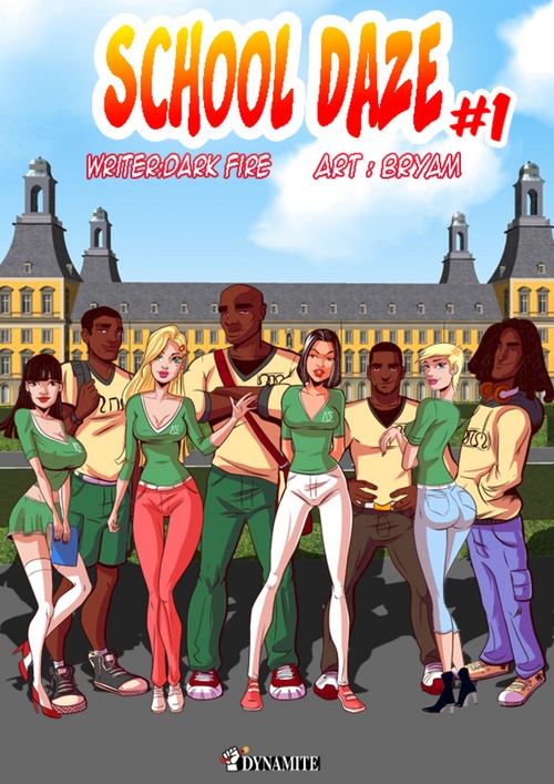 ebook cover of School Daze - tome 1, by Bryam, Dark Fire