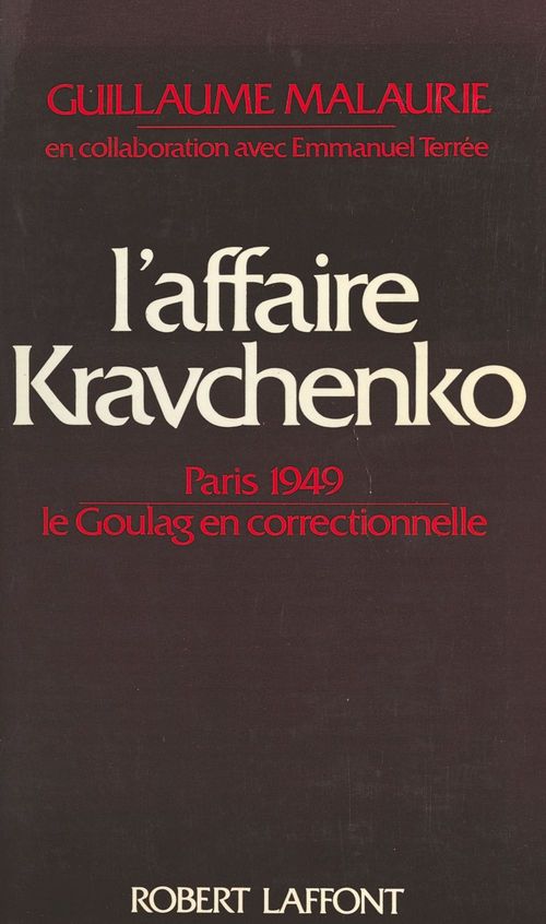 Couverture ebook de L'Affaire Kravchenko (Paris, 1949), de Guillaume Malaurie