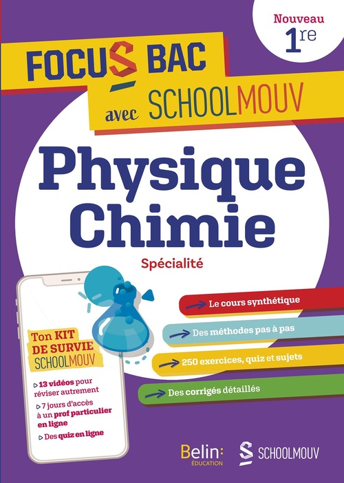 Couverture ebook de Focus Bas :  Physique-Chimie - Spécialité Première, de Benjamin Presson