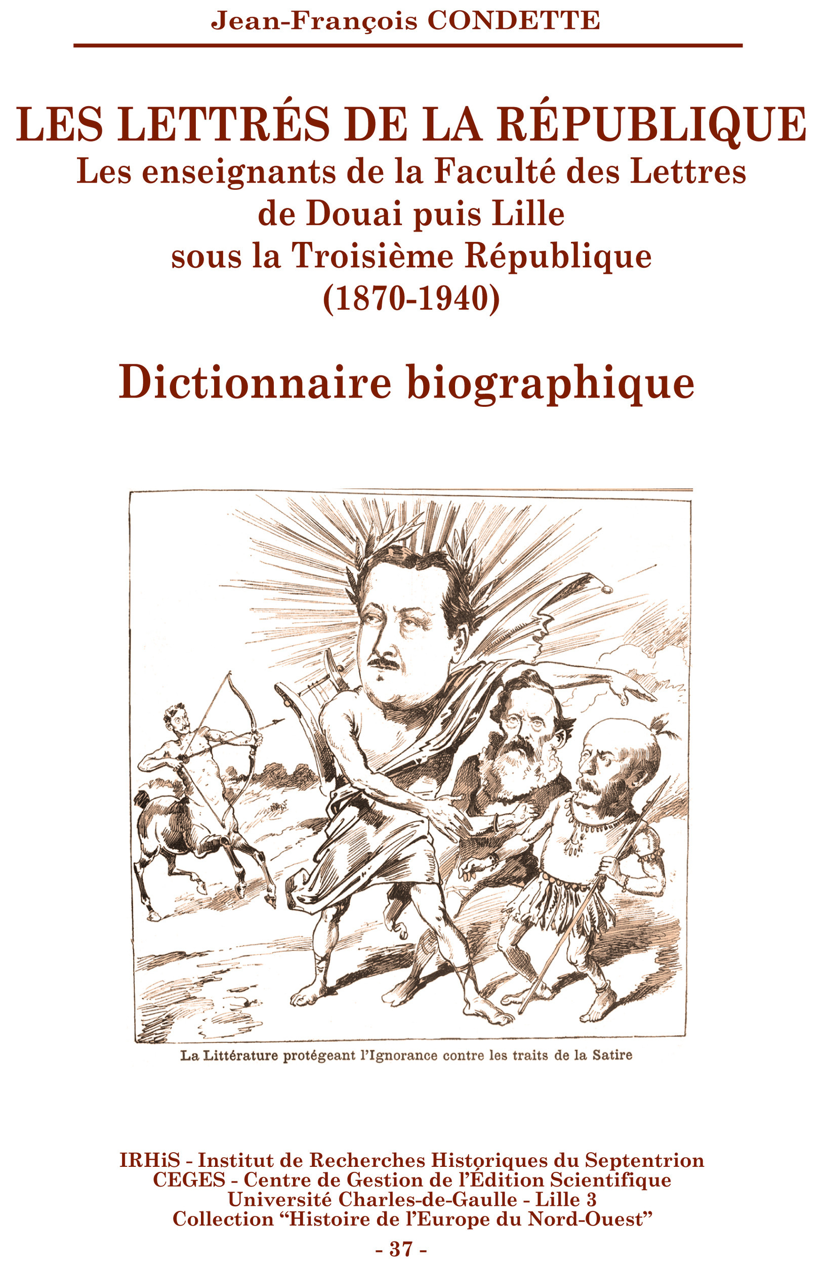 ebook cover of Les lettrés de la République, by Jean-Francois Condette