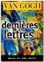 ebook cover of Dernières lettres, by Vincent Van Gogh