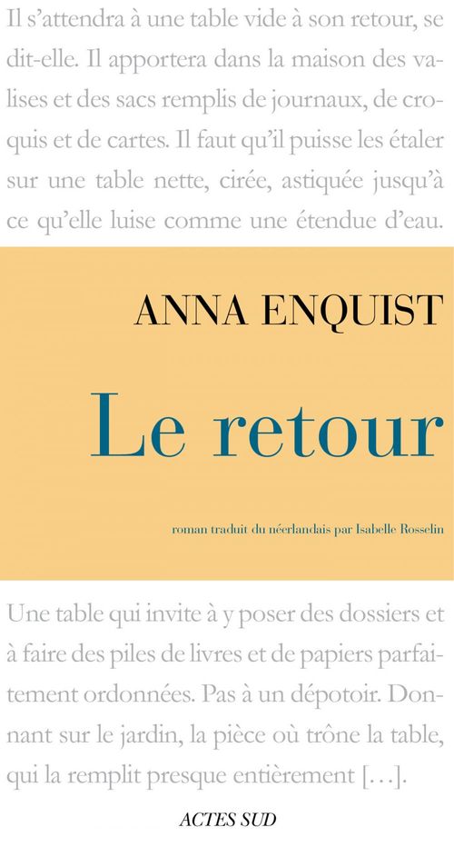 Couverture ebook de Le Retour, de Anna Enquist, Isabelle Rosselin