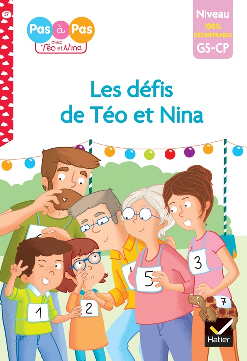 Couverture ebook de Téo et Nina - premières lectures 100% déchiffrable - Les défis de Téo et Nina, de Isabelle Chavigny, Marie-Hélène Van Tilbeurgh