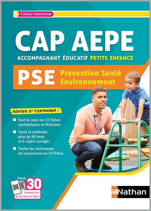 Couverture ebook de CAP AEPE Accompagnant éducatif petite enfance - PSE Prévention santé environnement 2024 - ePUB, de Marie-Cécile Sénéchal