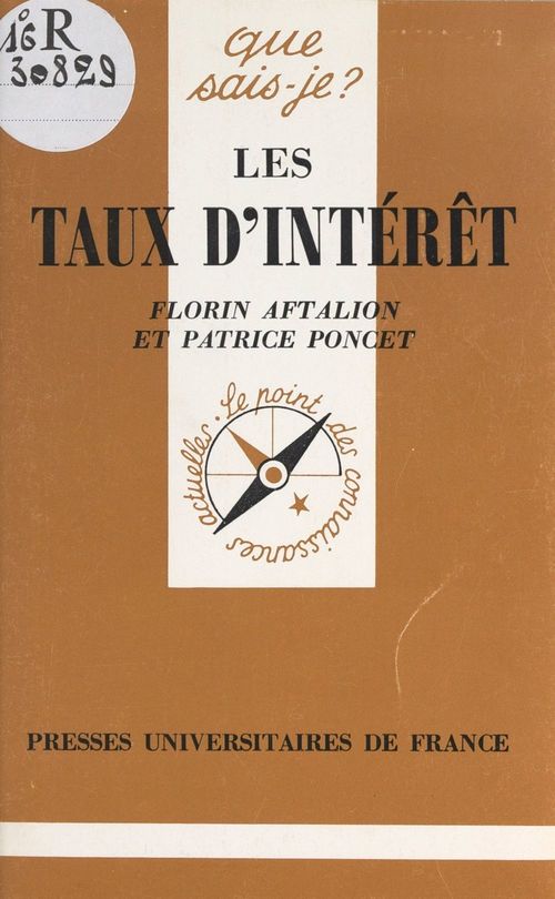 ebook cover of Les taux d'intérêt, by Florin Aftalion, Patrice Poncet
