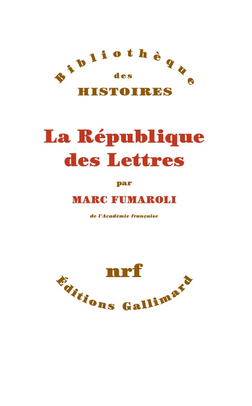 ebook cover of La République des Lettres, by Marc Fumaroli