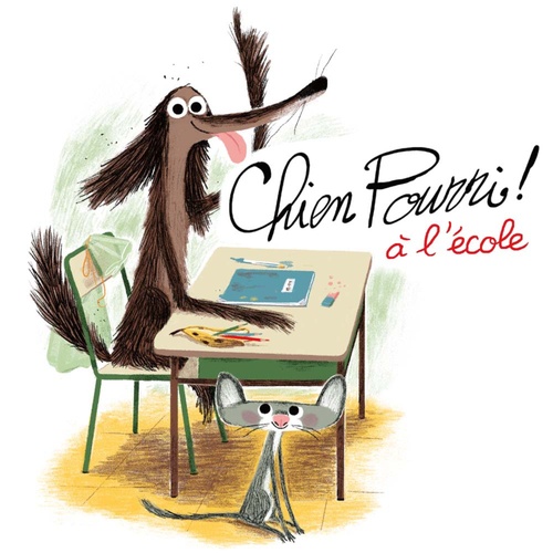 audiobook cover of Chien Pourri à l'école, by Colas Gutman, Marc Boutavant