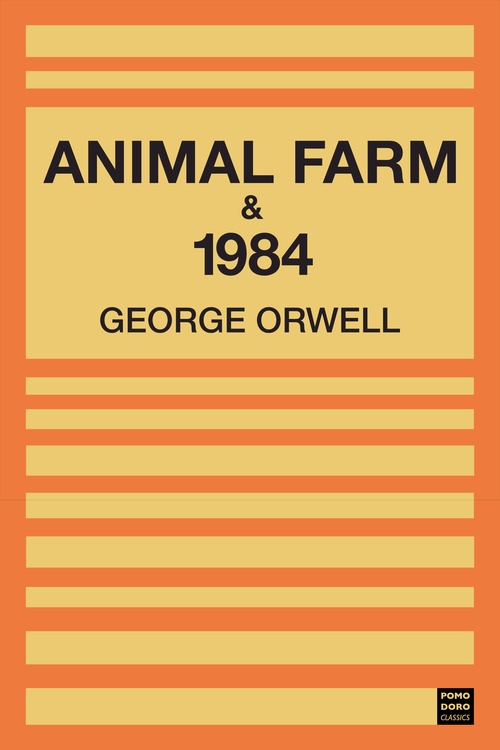 ebook cover of Animal Farm & 1984, by George Orwell