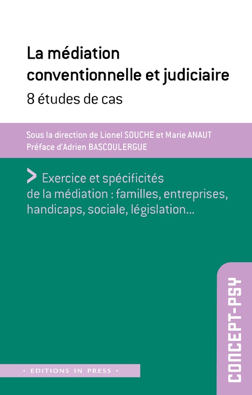 Couverture ebook de Médiation conventionnelle et judiciaire, de Marie Anaut, Lionel Souche