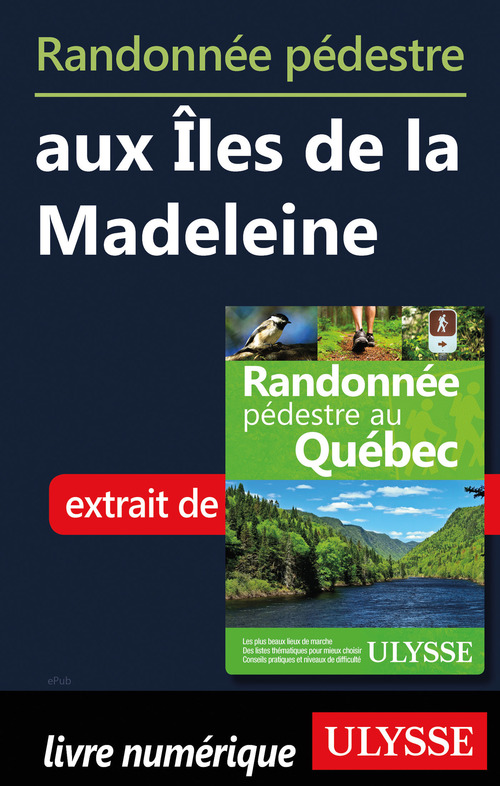 Couverture ebook de Randonnée pédestre aux Iles de la Madeleine, de Yves Seguin