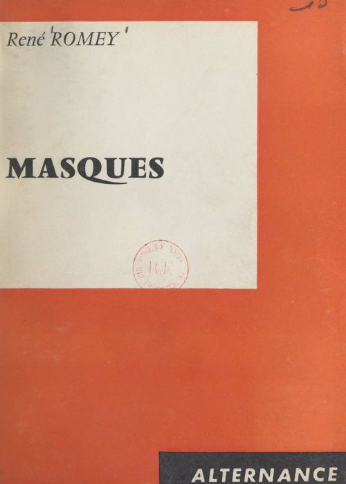 ebook cover of Masques, by Rene Romey
